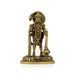Anjaneya Statue Standing On Base - 3.5 X 1 Inches | Antique Brass Idol/ Hanuman Statue For Divine Blessings - Brass Murties