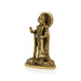 Anjaneya Statue Standing On Base - 3.5 X 1 Inches | Antique Brass Idol/ Hanuman Statue For Divine Blessings - Brass Murties