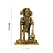Anjaneya Statue Standing On Base - 3.5 X 1 Inches | Antique Brass Idol/ Hanuman Statue For Divine Blessings - Brass Murties