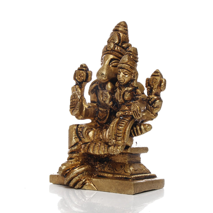 Varaha Lakshmi Murti - 3 x 1.75 Inches | Varahi Laxmi Idol/ Antique Brass Idol for Pooja/ 180 Gms Approx - Brass Murties