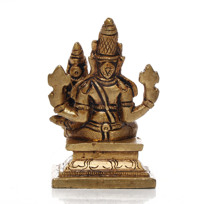 Varaha Lakshmi Murti - 3 x 1.75 Inches | Varahi Laxmi Idol/ Antique Brass Idol for Pooja/ 180 Gms Approx - Brass Murties