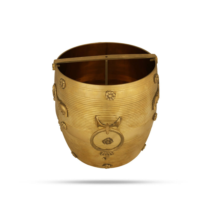 Brass Para - 11 x 10.5 Inches | Idangazhi / Kerala Nirapara / Changazhi for Home - Para
