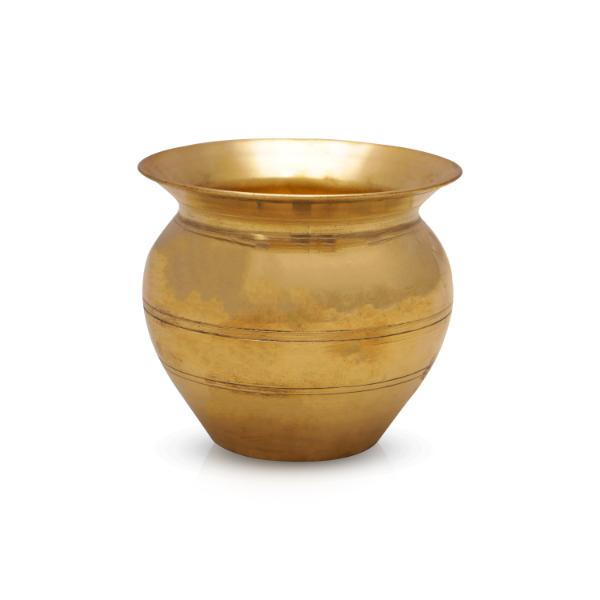 Brass Lota  - 3.75 x 3.75  Inches |  Chombu/ Kalash Pot/ Kalasam for Pooja - Kalash & Pooja Lota