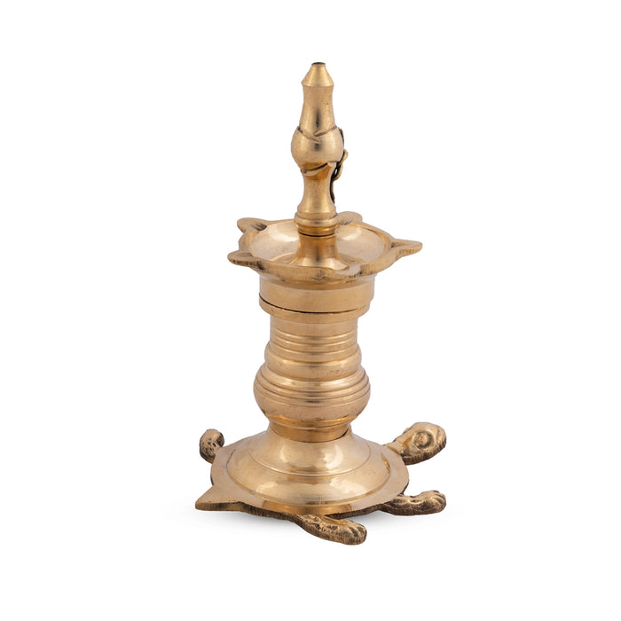 Vastu Deep - 5 x 3 Inches | Brass Lamp/ Vilakku/ Diya Brass for Pooja/ 200 Gms Approx