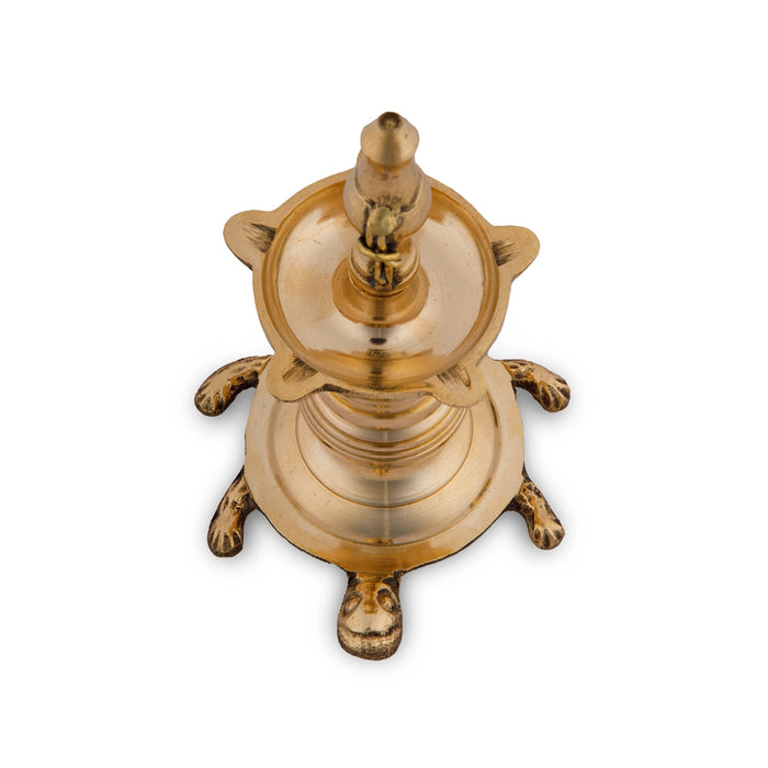 Vastu Deep - 5 x 3 Inches | Brass Lamp/ Vilakku/ Diya Brass for Pooja/ 200 Gms Approx