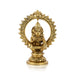 Ayyappan Statue With Arch - 5.5 x 4 Inches | Antique Brass Idol/ Ayyappa Idol for Pooja/ 695 Gms Approx - Brass Murties