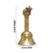 Hand Bell  - 5 Inches | Puja Bell/ Brass Bell/ Nandi Handle Ghanti for Home - Pooja Bells