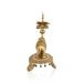 Elephant Deep - 23 x 12 Inches | Antique Brass Lamp / Elephant Holding Diya / Elephant Vilakku For Home & Pooja - Decorative Lamp
