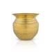 Brass Lota - 3.5 x 4 Inches | Brass Kalash Pot/ Brass Chombu for Pooja/ 150 Gms Approx - Kalash & Pooja Lota