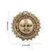 Sun Face Wall Hanging - 3.5 x 3.5 Inches | Antique Brass Wall Hanger/ Sun Wall Hanging for Home/ 190 Gms Approx - Wall Hanging