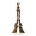 Brass Hand Bell - 5.5 x 2.5 Inches | Nandi Handle Ghanti Bell/ Brass Bell/ Pooja Bell for Home/ 320 Gms Approx - Pooja Bells