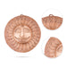 Sun Wall Hanging - 6 Inches | Copper Sun Wall Decor/ Sun Face Wall Hanging/ Surya Wall Hanging for Home - Wall Hanging