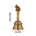 Hand Bell  - 4.25 Inches | Puja Bell/ Brass Bell/ Nandi Handle Ghanti for Home - Pooja Bells