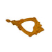 Brass Shankh Stand - 1 x 4.5 Inches | Dakshinavarti Shankh Stand/ Golden Shankh Holder for Pooja - Pooja Shankh