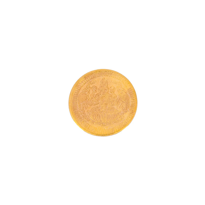 Lakshmi Coins - 1.25 Inches | Copper Coins/ Gold Polish Laxmi Coin Set for Worship