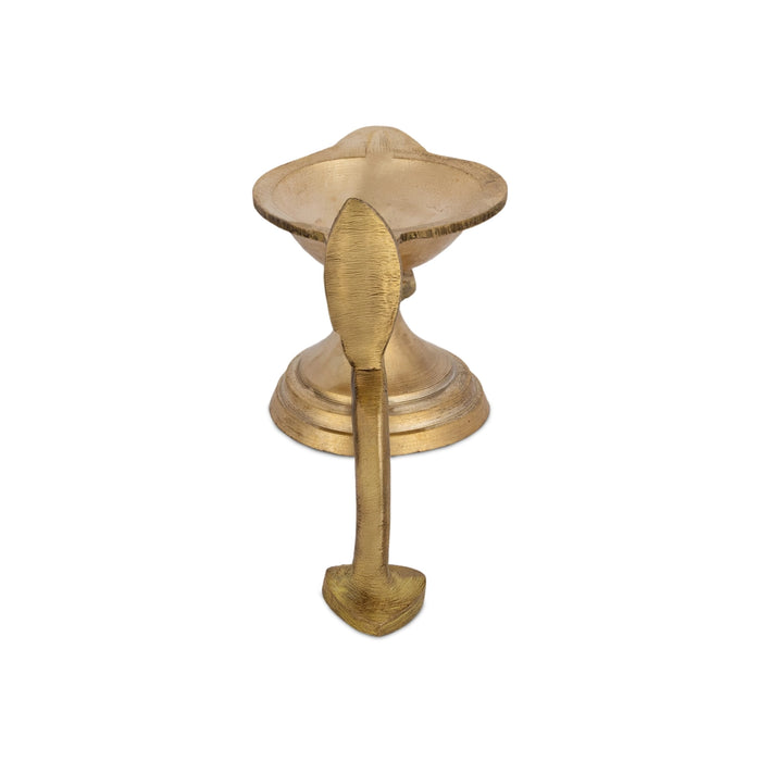 Brass Aarti - 2 x 4.5 Inches | One Mukh Spoon Karpoora Burner/ Pooja Aarti/ Aarti Diya for Home