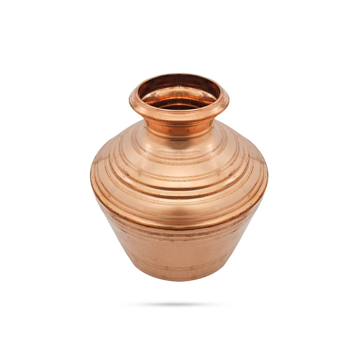 Kalasa Kudam - 12 X 11.5 Inches | Copper Handi/ Ghada/ Theertha Kudam For Ritual And Traditional Functions - Kalash & Pooja Lota