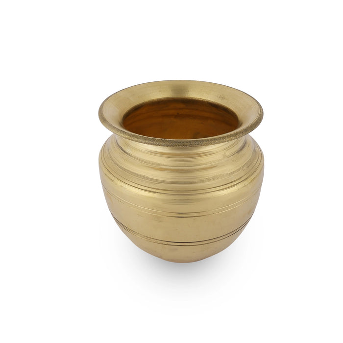 Brass Lota - 4 x 4 Inches | Chombu/ Pooja Pot / Brass Kalash for Home & Pooja
