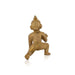 Crawling Krishna Murti - 5 x 3 Inches | Brass Idol/ Laddu Gopal Murti/ Krishna Idol For Divine Blessings - Brass Murties