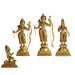 Ram Darbar Murti - 22 Inches | Antique Brass Statue/ Ram Darbar Idol/ Ram Darbar Statue for Pooja - Brass Murties