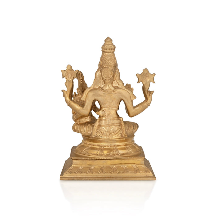 Lakshmi Narayanan Murti - 9 x 6 Inches | Panchaloham Statue / Laxmi Narayanan Idol / Decor For Home & Pooja - Panchaloha Murties