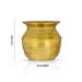 Brass Lota - 4 x 4 Inches | Kalash/ Pooja Pot/ Chombu for Home/ 170 Gms Approx - Kalash & Pooja Lota