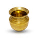 Brass Lota - 4 x 4 Inches | Kalash/ Pooja Pot/ Chombu for Home/ 170 Gms Approx - Kalash & Pooja Lota