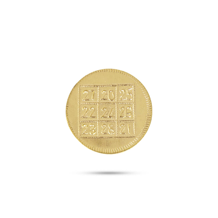 Lakshmi Kubera Coins Box | Lakshmi Kubera Coins 108/ Brass Kubera Lakshmi Coin/ Kubera Coins for Pooja