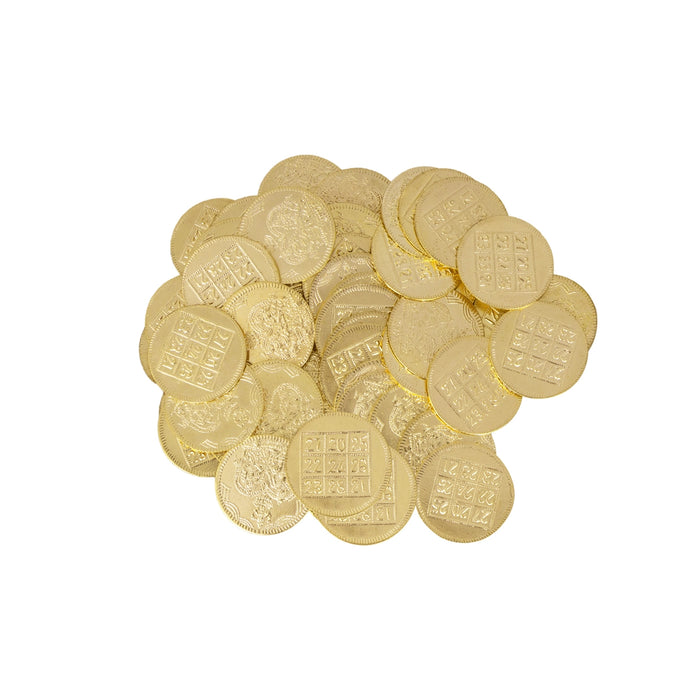 Lakshmi Kubera Coins Box | Lakshmi Kubera Coins 108/ Brass Kubera Lakshmi Coin/ Kubera Coins for Pooja