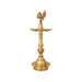 Brass Kerala Fancy Lamp - 13 x 5 inches | Punchmukha Deep / Brass Lamp for Pooja / Annam Design Kthuvilakku - Kerala Vilakku