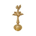 Brass Kerala Fancy Lamp - 14.5 x 5.5 inches | Panchmukh Deep / Brass Lamp for Pooja / Annam Design - Kerala Vilakku