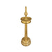 Kerala Round Lamp - 10.5 x 3.5 Inches | Brass Deepam / Kuthu Vilakku / Kerala Kuthuvilakku For home & Pooja - Kerala Vilakku