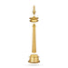 Kerala Round Lamp - 10.5 x 3.5 Inches | Brass Deepam / Kuthu Vilakku / Kerala Kuthuvilakku For home & Pooja - Kerala Vilakku