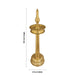 Kerala Round Lamp - 10.5 x 3.5 Inches | Brass Deepam / Kuthu Vilakku / Kerala Kuthuvilakku For home & Pooja - Kerala Vilakku