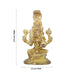 Karumariamman Statue - 3.75 x 2.5 Inches | Antique Brass Idol/ Sitting Karumariamman Idol for Pooja/ 340 Gms - Brass Murties