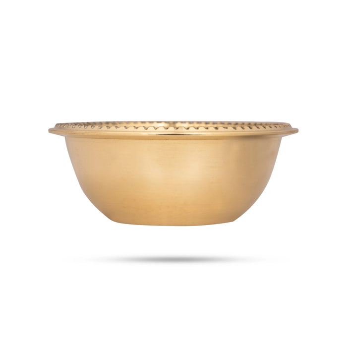 Brass Bowl - 1.25 x 3.25 Inches | Pooja Bowl/ Pooja Cup for Home/ 95 Gms Approx - Bowls
