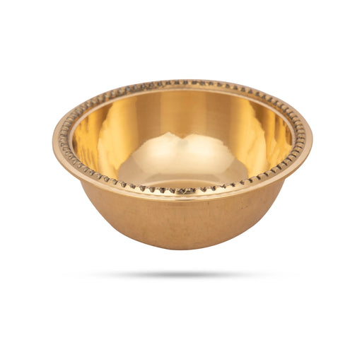 Brass Bowl - 1.25 x 3.25 Inches | Pooja Bowl/ Pooja Cup for Home/ 95 Gms Approx - Bowls