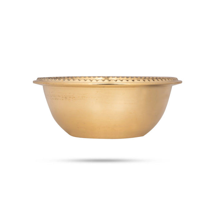 Brass Bowl - 1.5 x 3.75 Inches | Brass Cup/ Brass Katori for Pooja/ 120 Gms Approx - Bowls