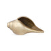 Blowing Shankh - 3 x 8 Inches | Antique Brass Conch/ Shankha for Pooja/ 1.520 Kgs Approx - Pooja Shankh
