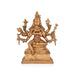 Raja Matangi Devi Murti Sitting On Base - 7 x 6 Inches | Panchaloha Idol/ Matangi Murti for Pooja - Panchaloha Murties