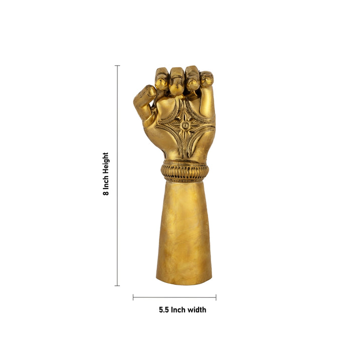 Hastham - 8 x 5.5 Inches | Brass Hastam/ Varalakshmi Hands for Deity Decor