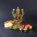 Laxmi Murti  - Goal Base - 2 x 3 Inches | Brass Idol/ Lakshmi Idol/ Lakshmi Murti/ Lakshmi Statue for Pooja - Brass Murties