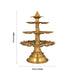 Brass Alasutru vilakku - 17 x 12.5 inches | Brass Vilakku / 3 Tier Adukku Deepam / Ganga Aarti for Pooja - Decorative Lamp
