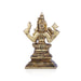Kamakshi Idol - 3.5 x 2 Inches | Antique Brass Idol/ Kamatchi Amman Statue for Pooja/ 290 Gms Approx - Brass Murties