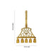 Brass Aarti - 18.5 x 11.5 Inches | Theevatti / Aarti lamp / Oil lamp / Lamp with Holder / Aarti for Pooja - House Hold