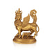 Cow & Calf Idol With Base Statue- 17 x 13 inches | Antique Brass Idol/ Kamadhenu Idol for Pooja - Brass Murties