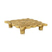 Pooja Chowki - 1 x 3.75 Inches | Antique Brass Bajot/ Designed Pooja Patla for Home & Pooja - Pooja Aasan & Bajot & Pooja Mat