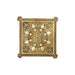 Chowki - 2 x 9 Inches | Antique Brass Patla/ Flower Design Bajot for Pooja/ 2.620 Kgs Approx - Pooja Aasan & Bajot & Pooja Mat