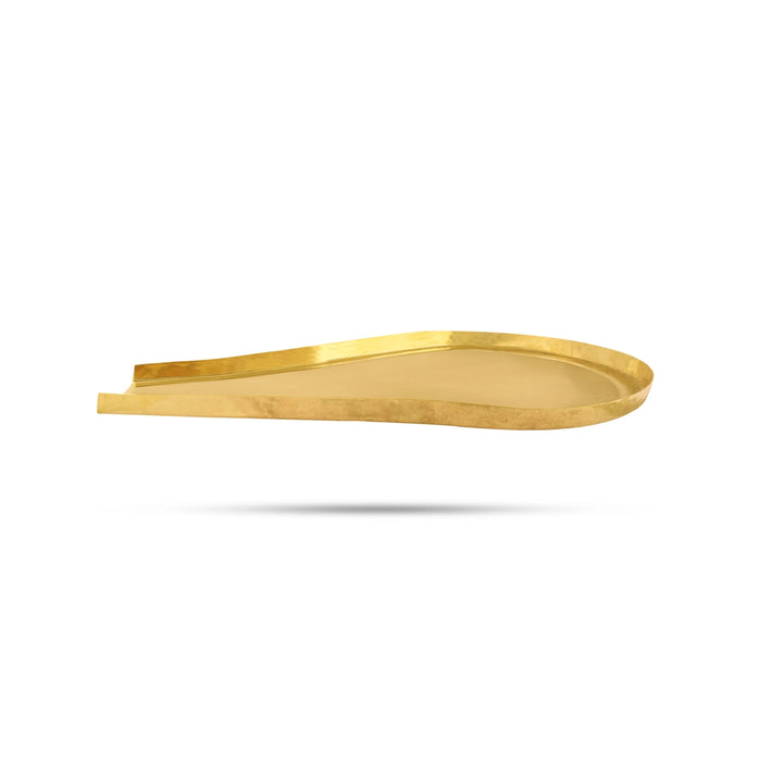 Abhisheka Patra - 0.5 x 9.5 x 5.5 Inches | Brass Abhisheka Plate/ Abhishek Patra for Pooja - Abhishek Plate