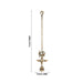 5 Face Hanging Deep - 9 x 5 Inches | Annapakshi Design Lamp with Bell/ Antique Brass Vilakku with Chain - Hanging Lamp